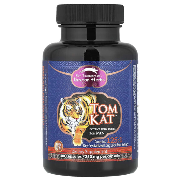 Dragon Herbs - Tom Kat Potente Tônico Jing para Homens 100 Cápsulas