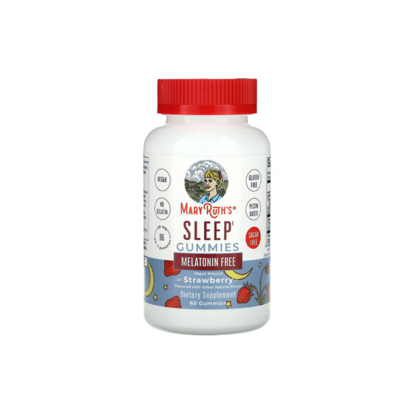 Sleep Gummies Gomas do Sono Sabor Morango 60 Unidades - MaryRuth's
