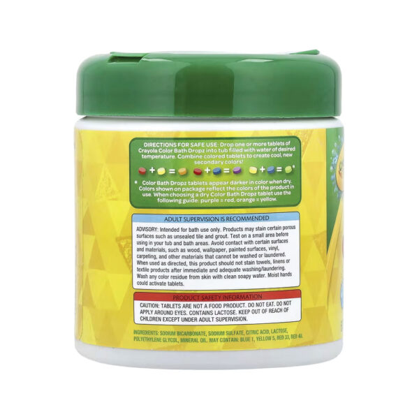 Shaker Bath Dropz 3+ Sem Perfume 60 Pastilhas - Crayola