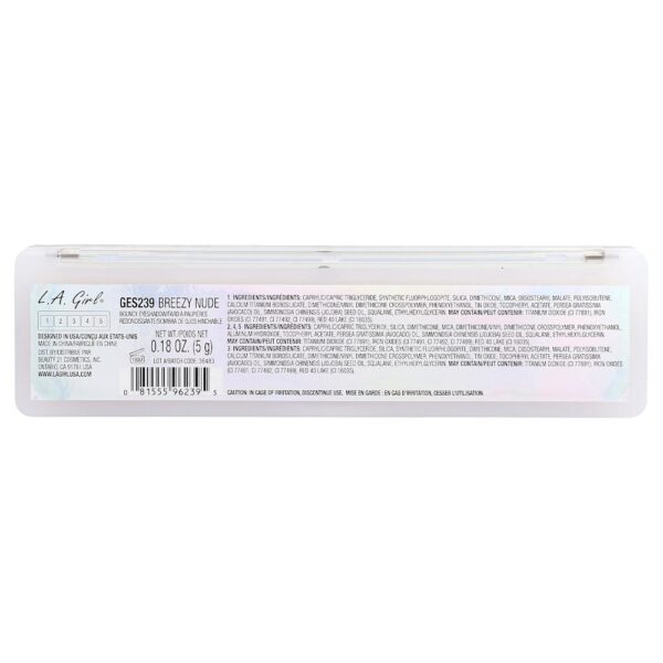 L.A. Girl - On Cloridrato Sombra para os Olhos Bouncy GES239 Breezy Nude 5 g