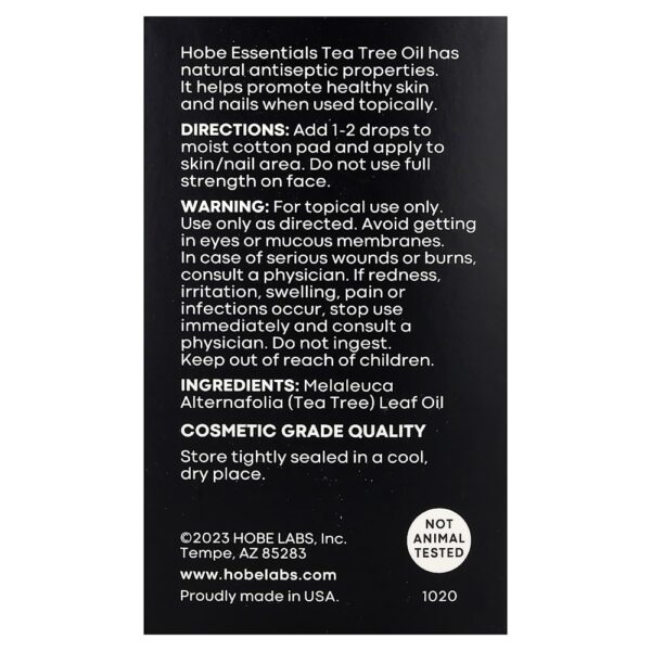 50-35.jpg Hobe Labs - Essentials Óleo de Melaleuca 60 ml