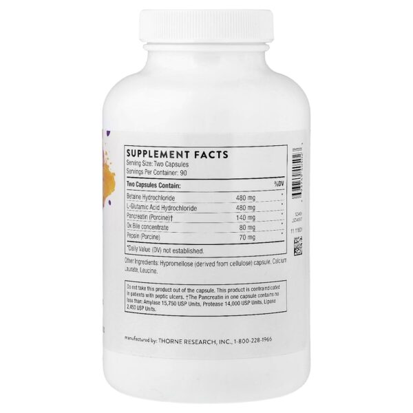 50-38.jpg Thorne - Enzimas Digestivas Avançadas 180 Cápsulas