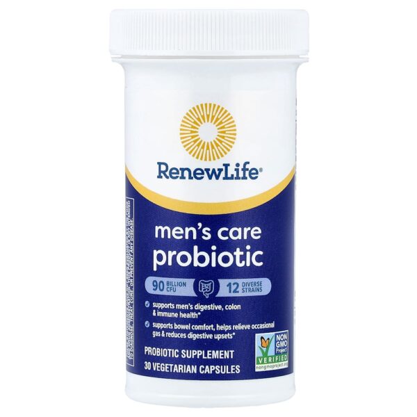 Renew Life - Probiótico para Cuidados Masculinos 30 Cápsulas Vegetarianas