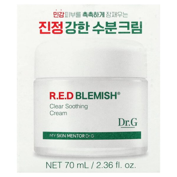 Dr. G - RED Blemish Creme Claro Calmante Para Peles Sensíveis 70 ml