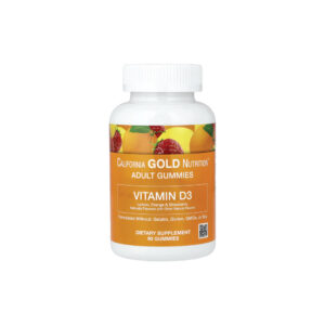 Gomas de Vitamina D3 Limão Laranja e Morango 90 Gomas 25 mcg (1.000UI por Goma) - California Gold Nutrition
