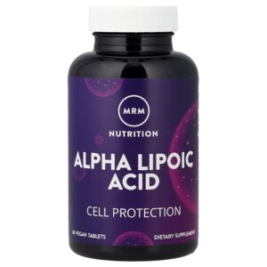 MRM Nutrition - Ácido Tióctico 60 Comprimidos Veganos (300 mg por Comprimido)