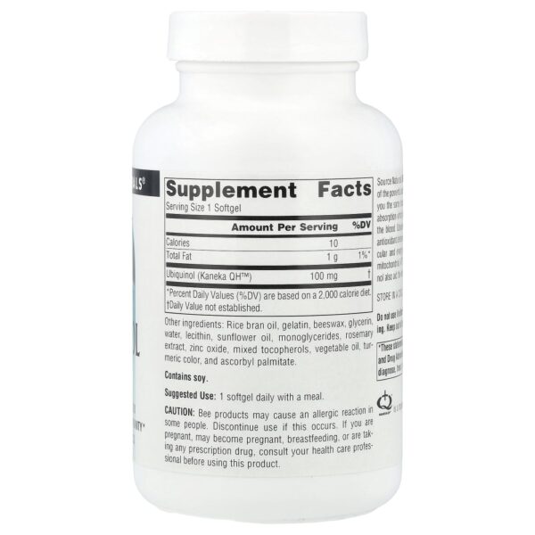 51-45.jpg Source Naturals - Ubiquinol CoQH 100 mg 90 Cápsulas Softgel
