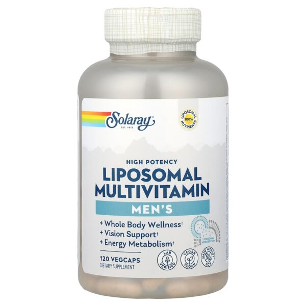 51-61.jpg Solaray - Multivitamínico Lipossomal para Homens 120 VegCaps