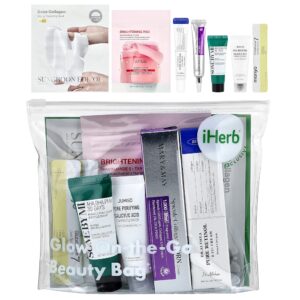 Kit presente - Bolsa de Beleza Glow On-The-Go Kit com 8 Unidades