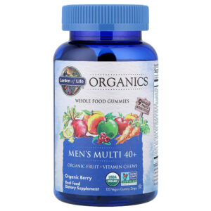 Garden of Life - Organics Gomas de Multivitamínico para Homens Acima de 40 Anos Frutos Silvestres Orgânicos 120 Gomas Veganas