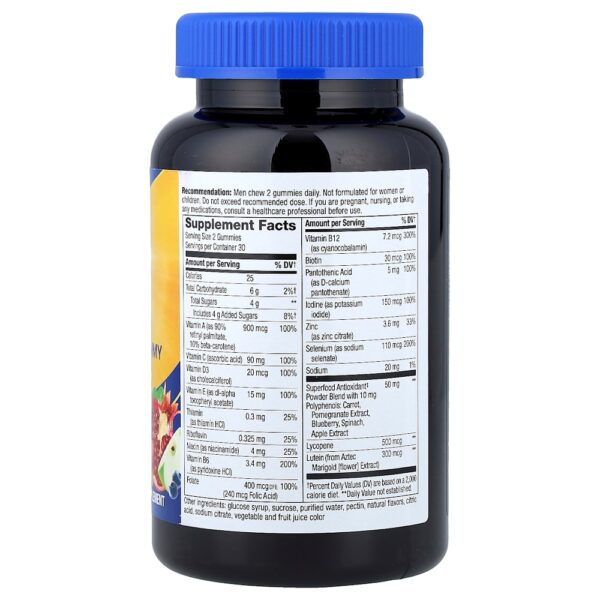 Nature's Way - Gomas Multivitamínicas Alive! para Homens com Mais de 50 Anos Frutas 60 Gomas