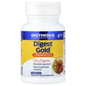 Enzymedica - Digest Gold + Probióticos 45 Cápsulas