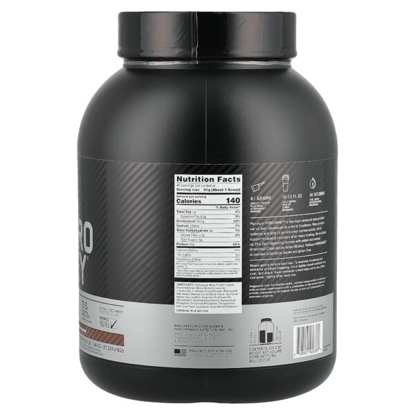 Optimum Nutrition - Platinum Hydro Whey Turbo Chocolate 1,59 kg