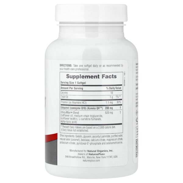 NaturePlus - Beyond CoQ10 Ubiquinol 200 mg 60 Cápsulas Softgel