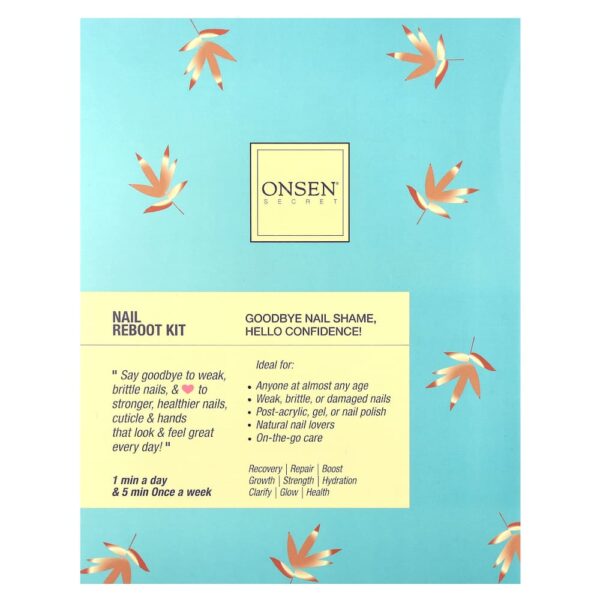 Onsen Secret - Kit Nail Reboot com Óleo Kit com 7 Unidades
