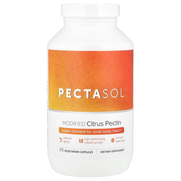 Econugenics - Pectina Cítrica Modificada PectaSol 270 Cápsulas Vegetarianas