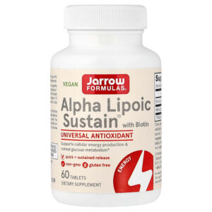 Jarrow Formulas - Alpha Lipoic Sustain com Biotina 60 Comprimidos