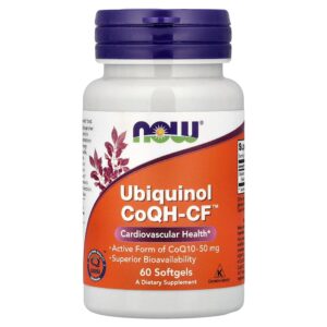 NOW Foods - Ubiquinol CoQH-CF 50 mg 60 Cápsulas Softgel
