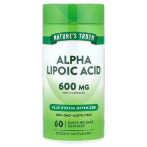 Nature's Truth - Ácido Tióctico 60 Cápsulas de Liberação Rápida