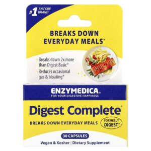 Enzymedica - Digest Fórmula Completa de Enzimas 30 Cápsulas
