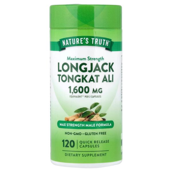 Nature's Truth - Long jack Tongkat Ali 120 Cápsulas de Liberação Rápida (800 mg por Cápsula)
