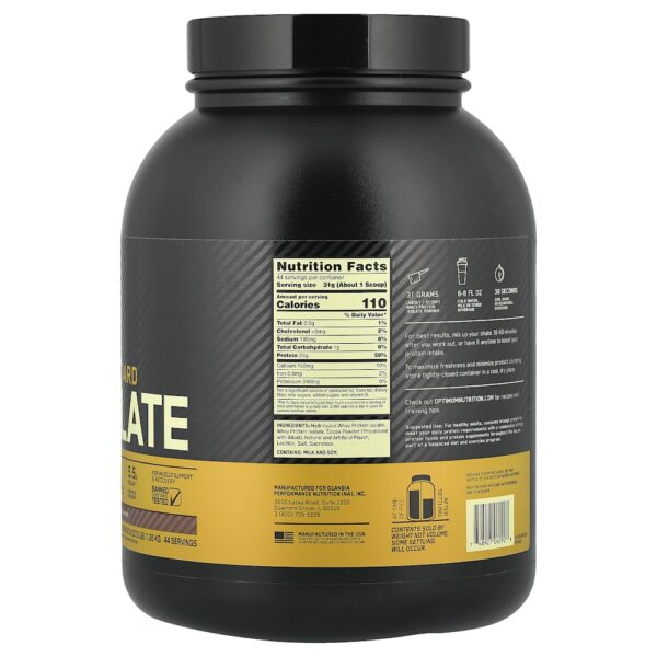 Optimum Nutrition - 100% Isolado Gold Standard Chocolate Bliss 1,36 kg
