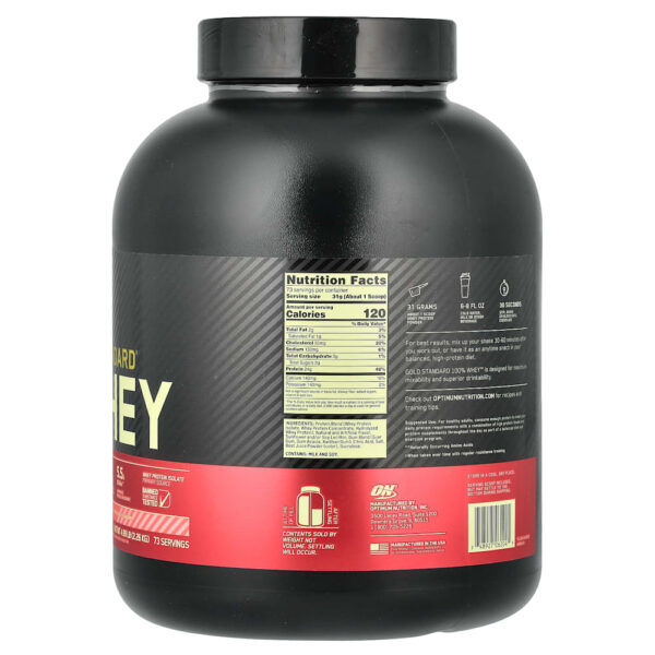 Optimum Nutrition - Gold Standard 100% Whey Morangos e Creme 2,26 kg