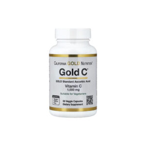 Gold C® Vitamina C de Classe USP 1.000mg 60 Cápsulas Vegetais - California Gold Nutrition