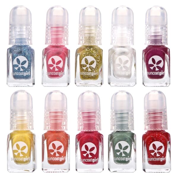 SuncoatGirl - Verniz para Unhas à Base de Água Kit Merry Mini Mani Kit com 12 Unidades