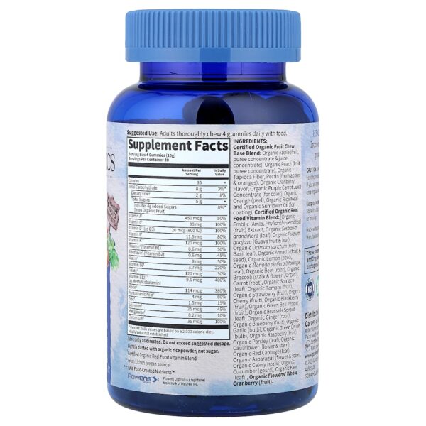 57-43.jpg Garden of Life - Organics Gomas de Multivitamínico para Homens Acima de 40 Anos Frutos Silvestres Orgânicos 120 Gomas Veganas