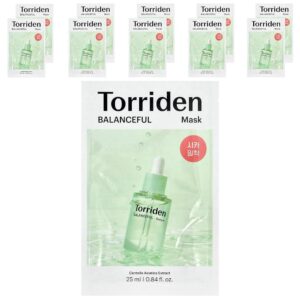Torriden - Balanceful Cica Máscara de Beleza 10 Máscaras Faciais 25 ml