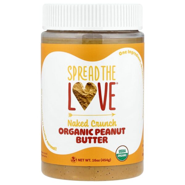 Spread The Love - Manteiga de Amendoim Orgânica Crocante Naked 454 g