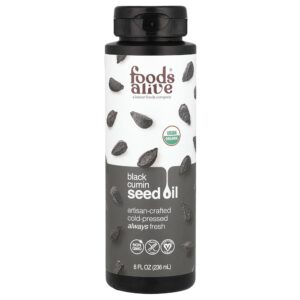 Foods Alive - Óleo da Semente de Cominho Preto Orgânico 235 ml