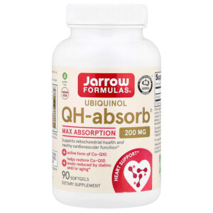 Jarrow Formulas - Ubiquinol QH-Absorb Absorção Máxima 200 mg 90 Cápsulas Softgel