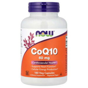 NOW Foods - CoQ10 60 mg 180 Cápsulas Vegetais