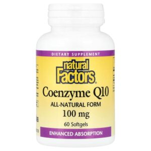 Natural Factors - Coenzima Q10 100 mg 60 Cápsulas Softgel