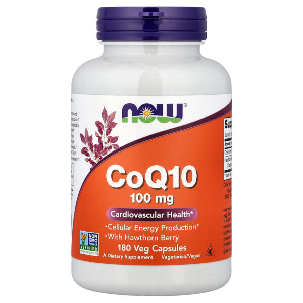NOW Foods - CoQ10 Com Fruto de Espinheiro 180 Cápsulas Vegetais