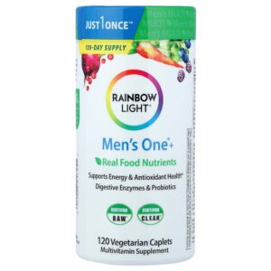 Rainbow Light - Men's One+ Nutrientes de Alimentos Reais 120 Cápsulas Vegetarianas