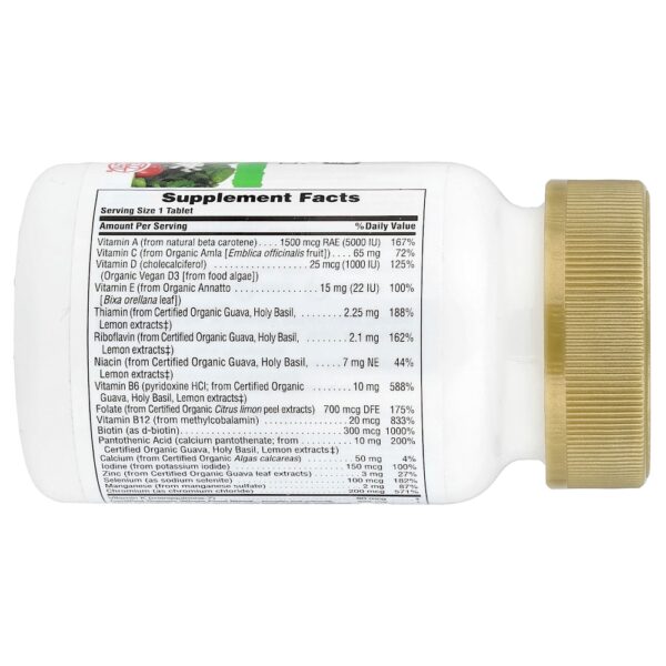 NaturePlus - Source of Life Garden Multivitamínico Orgânico para Homens Sem Ferro 30 Comprimidos Veganos