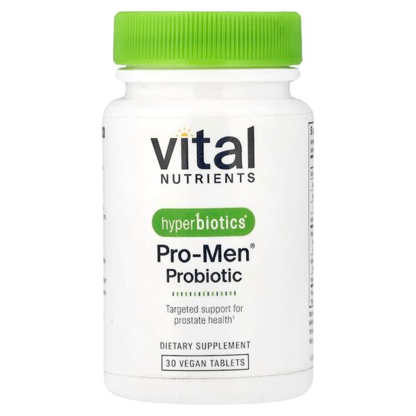 Vital Nutrients - Hyperbiotics Probiótico Pro-Men 30 Comprimidos Veganos