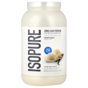 Isopure - Proteína em Pó com Zero Carboidrato Baunilha Cremosa 1,36 kg