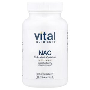Vital Nutrients - NAC 600 mg 100 Cápsulas Veganas