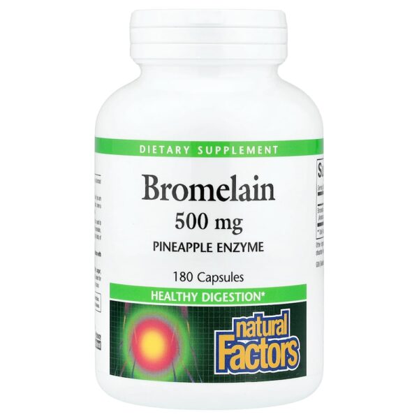 Natural Factors - Bromelaína 500 mg 180 Cápsulas
