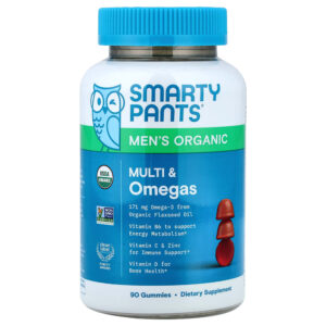 59-44.jpg SmartyPants - Men's Organic Multivitamínico e Ômegas em Gomas Framboesa Laranja e Cereja 90 Gomas