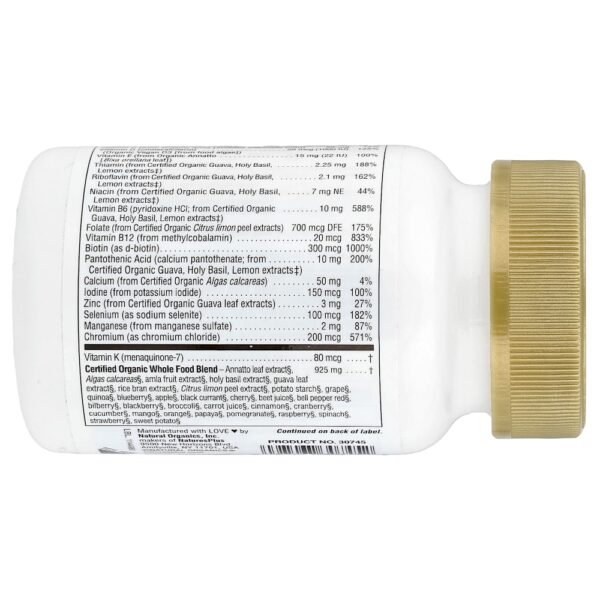 NaturePlus - Source of Life Garden Multivitamínico Orgânico para Homens Sem Ferro 30 Comprimidos Veganos