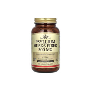 Psyllium Husks Fiber 500 mg 200 Cápsulas Vegetais - Solgar