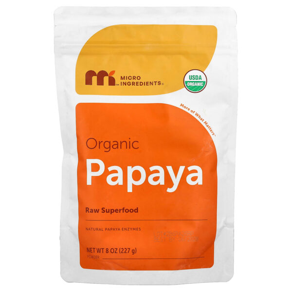 Micro Ingredients - Mamão Orgânico em Pó 227 g