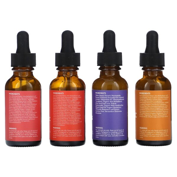 Pure Body Naturals - Conjunto de Sérum Facial Conjunto de 4 Peças 30 ml Cada
