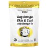 California Gold Nutrition - Pet Para Cães Ômega para a Pele e os Pelos com Ômega-3 180 Cápsulas Mastigáveis 450 g