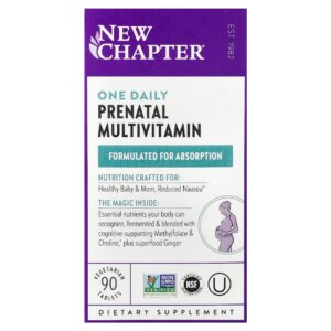 60-10.jpg New Chapter - One Daily Multivitamínico Pré-natal 90 Comprimidos Vegetarianos
